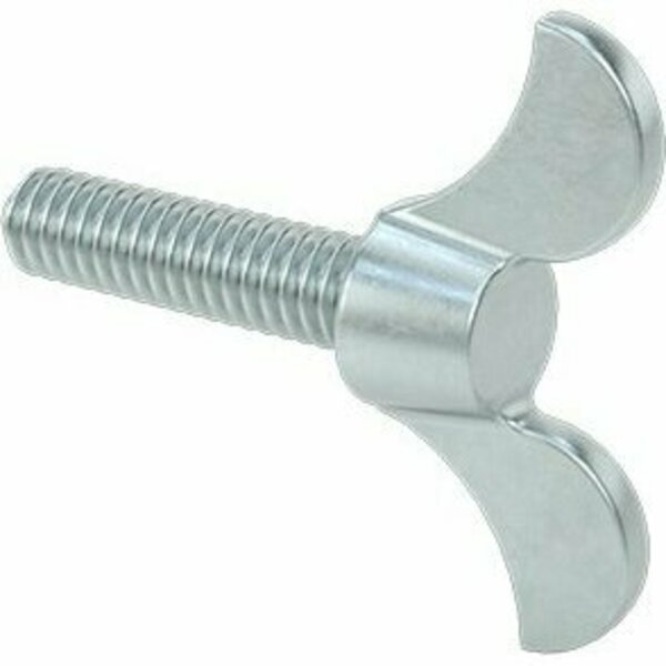 Bsc Preferred Zinc-Plated Iron Wing-Head Thumb Screw 1/4-20 Thread Size 1 Long 91404A542